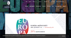 Desktop Screenshot of europakiado.hu